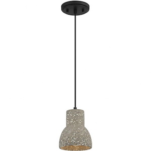 1 Light Mini-Pendant In Industrial Style-6.75 Inches Tall and 5.5 Inches Wide