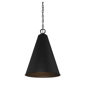 1 Light Pendant In Mid-Century Modern Style-27.75 Inches Tall and 18 Inches Wide