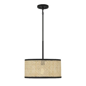 1 Light Pendant In mid-century modern Style-16 Inches Tall and 16 Inches Wide