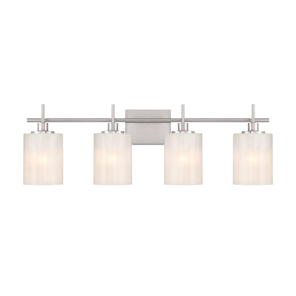 Meridian - M80085BN - 4 Light Bath Vanity-9.75 Inches Tall and 30.75 Inches  Wide