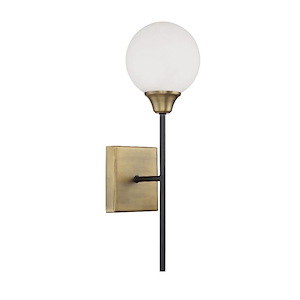 1 Light Wall Sconce In mid-century modern Style-19.25 Inches Tall and 5.75 Inches Wide