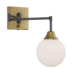 1 Light Adjustable Wall Sconce In Mid-Century Modern Style-13.25 Inches Tall and 6 Inches Wide