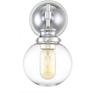 1 Light Wall Sconce In Industrial Style-10 Inches Tall and 5.13 Inches Wide