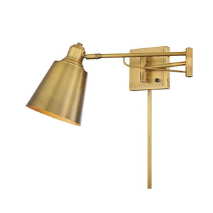 1 Light Adjustable Wall Sconce In Mid-Century Modern Style-8.75 Inches Tall and 6.5 Inches Wide