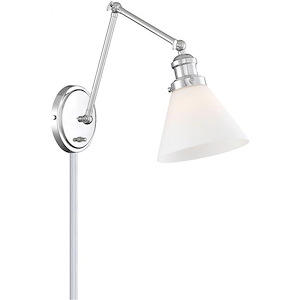 1 Light Adjustable Wall Sconce In Industrial Style-13.5 Inches Tall and 7.25 Inches Wide