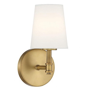 1 Light Wall Sconce In traditional Style-9.5 Inches Tall and 5.5 Inches Wide