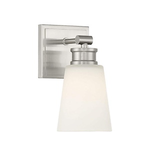 1 Light Wall Sconce In Mid-Century Modern Style-9.5 Inches Tall and 5 Inches Wide