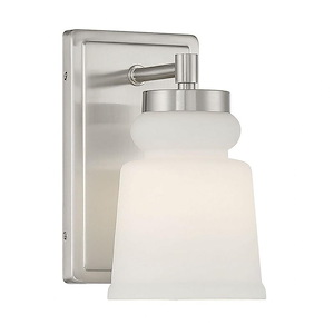 1 Light Wall Sconce In Mid-Century Modern Style-8.5 Inches Tall and 5 Inches Wide