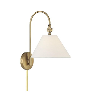1 Light Wall Sconce In Mid-Century Modern Style-16 Inches Tall and 10 Inches Wide