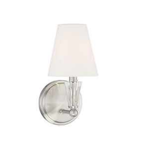 1 Light Wall Sconce-11.5 Inches Tall and 5.5 Inches Wide