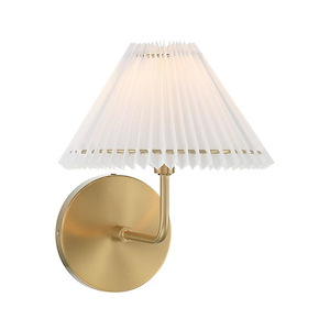 1 Light Wall Sconce-10.75 Inches Tall and 9 Inches Wide