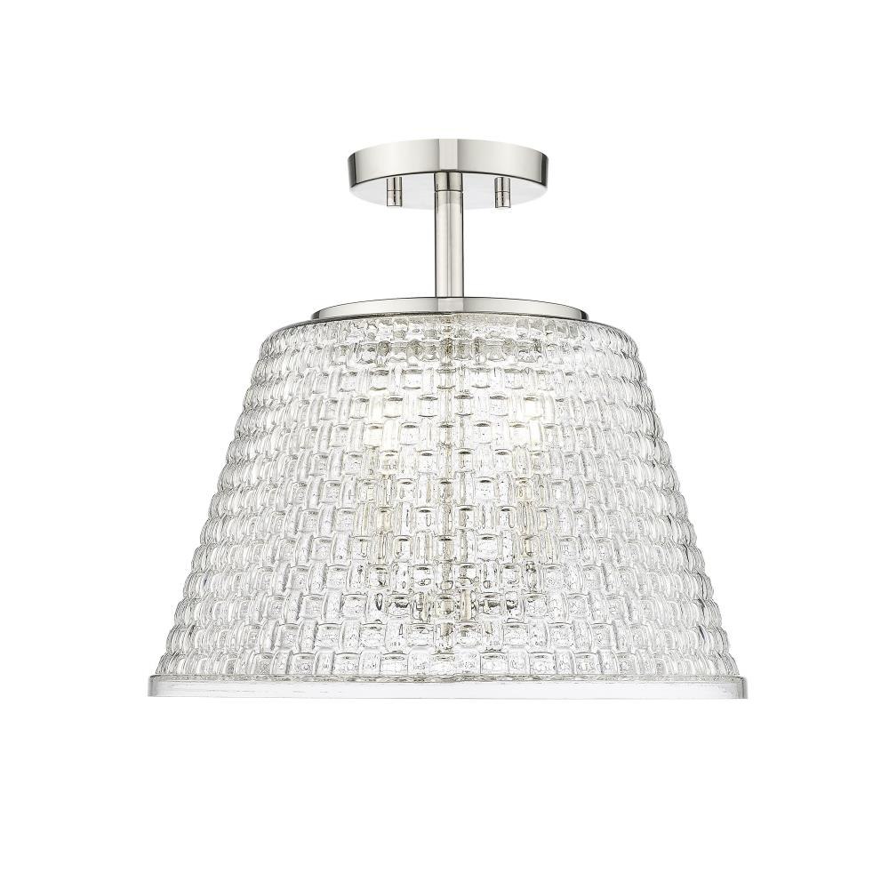 Saben - 3 Light Semi-Flush Mount-13.4 Inch Tall and 15 Inch Wide