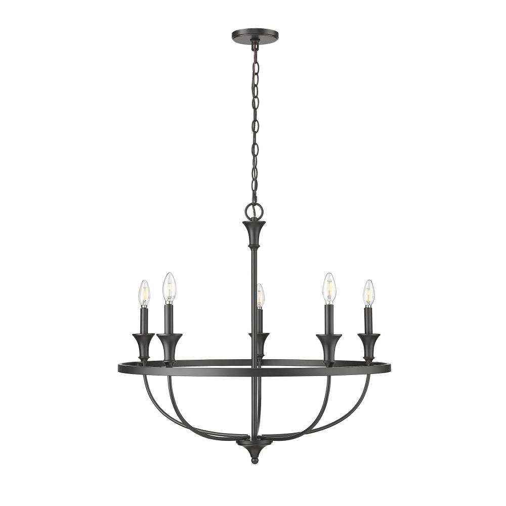 Emery - 5 Light Chandelier-28 Inch Tall and 29.1 Inch Wide
