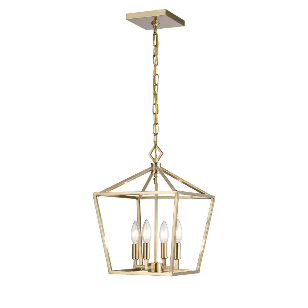 4 Light Pendant-18 Inch Tall and 12 Inch Wide