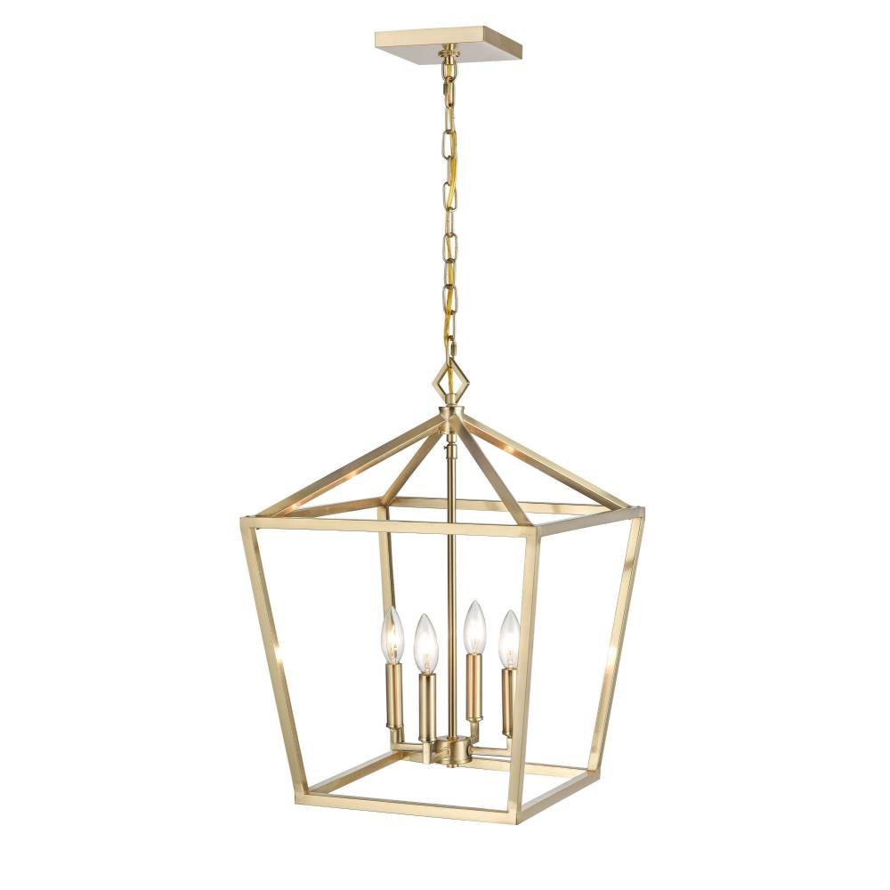 4 Light Pendant-24 Inch Tall and 16 Inch Wide