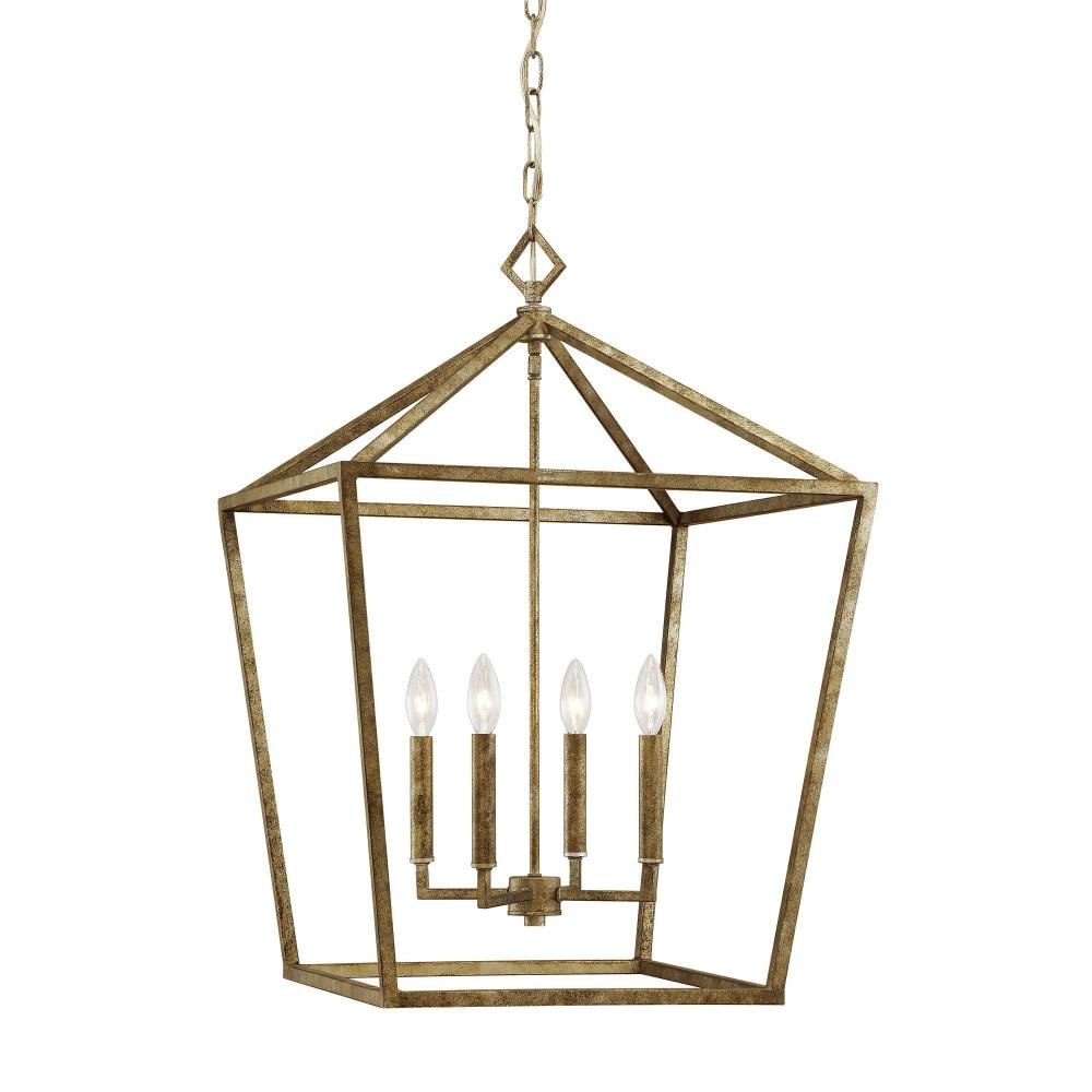 4 Light Pendant-30 Inch Tall and 20 Inch Wide