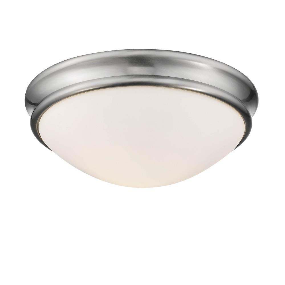 2 Light Flush Mount-5 Inch Tall and 12 Inch Wide