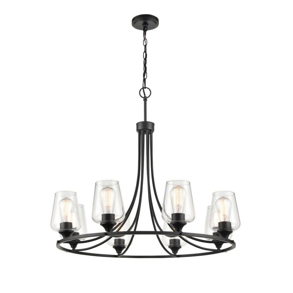 Ashford - 8 Light Chandelier-28 Inch Tall and 32 Inch Wide