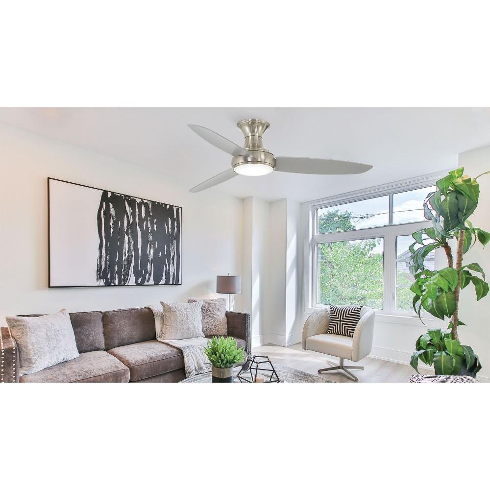 Minka Aire Concept III 54" Smart Ceiling Fan With LED Light - Coal Finish With Remote