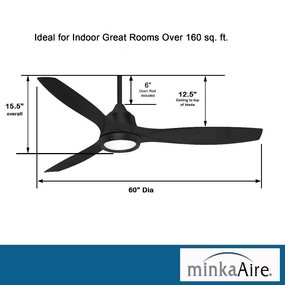 Minka Aire Fans - F749L - Sky Hawk - Ceiling Fan with Light Kit - 15.5 ...