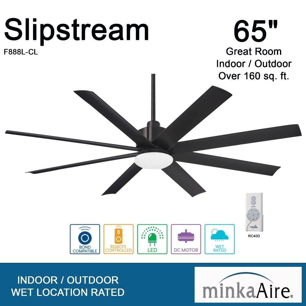 Minka Aire Fans F888 Slipstream Ceiling Fan with Light Kit in