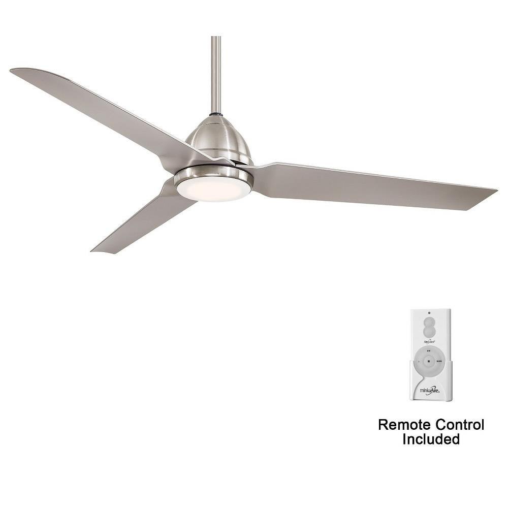 Minka Aire Fans - F753L-BNW - Java Led - Ceiling Fan with Light Kit in  Contemporary Style - 14.75 inches tall by 54 inches wide