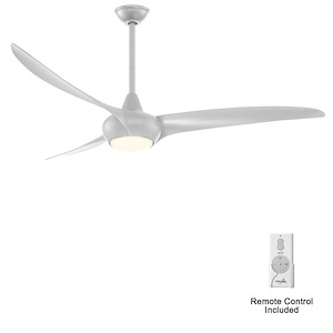 Light Wave - 65 Inch 3 Blade Ceiling Fan with Light Kit - 1052362