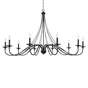 Westchester County - 10 Light Chandelier-35 Inches Tall and 60 Inches Wide - 1293107