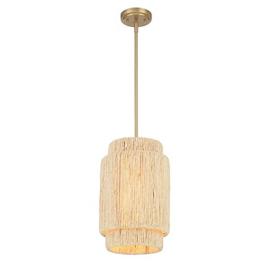 Caviana - 1 Light Pendant-16.5 Inches Tall and 10 Inches Wide - 1344335