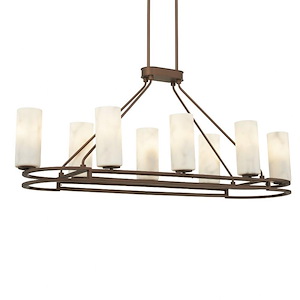 Buchanan - 8 Light Island-18.5 Inches Tall and 46.75 Inches Wide - 1292966