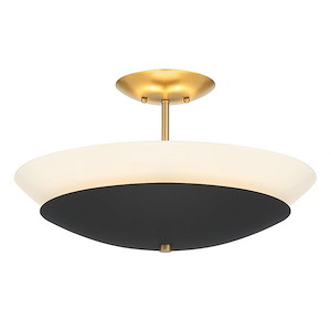 Bax - 3 Light Flush Mount-10 Inches Tall - 1293205