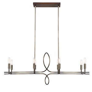 Yorkville - 8 Light Island-21.5 Inches Tall and 42 Inches Wide - 1260342