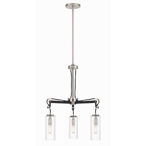 Pullman Junction - 3 Light Chandelier-24 Inches Tall and 20 Inches Wide - 1293079