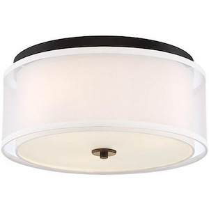 Studio 5 - 3 Light Flush Mount in Transitional Style - 7.75 inches tall by 16 inches wide - 720989