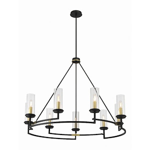 Hillstone - 9 Light Chandelier-30.38 Inches Tall and 40.25 Inches Wide - 1306136