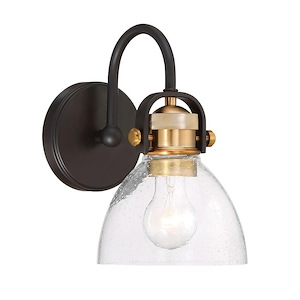 Monico - 1 Light Bath Vanity Approved for Damp Locations in Transitional Style - 10.5 inches tall by 6.5 inches wide - 896795