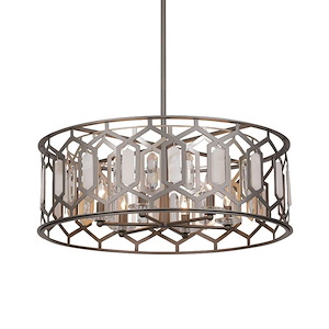 Hexly - 6 Light Pendant-10.25 Inches Tall and 28 Inches Wide - 1333060