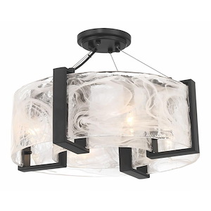Cloud Break - 4 Light Semi-Flush Mount-11.63 Inches Tall and 18 Inches Wide - 1344378