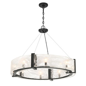 Cloud Break - 8 Light Pendant-24 Inches Tall and 32.5 Inches Wide - 1344379