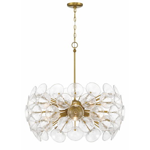 Winter - 10 Light Chandelier-28 Inches Tall and 30 Inches Wide - 1344381