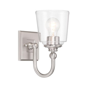 Antonia - 1 Light Wall Sconce-10.5 Inches Tall and 5.5 Inches Wide - 1344384