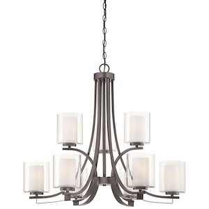 Parsons Studio - Chandelier 9 Light in Transitional Style - 28.5 inches tall by 31.5 inches wide - 539083