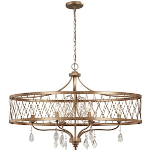 West Liberty - 6 Light Island in Traditional Style - 23.5 inches tall by 15.75 inches wide - 539173