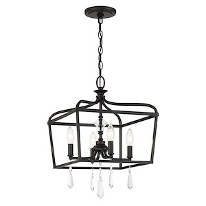 Laurel Estate - 4 Light Convertible Foyer-19.25 Inches Tall and 14.13 Inches Wide