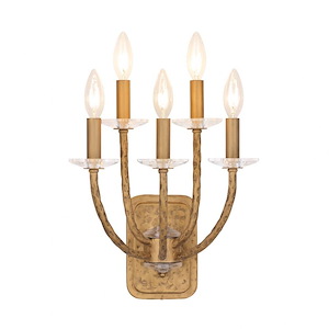 Atella - 5 Light Wall Sconce-14 Inches Tall and 12 Inches Wide - 1333123