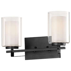 Parsons Studio - 2 Light Bath Bar in Transitional Style - 8.75 inches tall by 15 inches wide - 539483