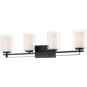 Parsons Studio - 4 Light Bath Bar in Transitional Style - 8.75 inches tall by 32.5 inches wide - 539481