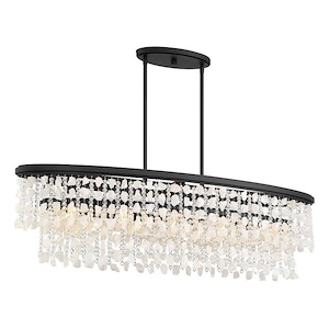 Shimmering Elegance - 5 Light Island-14.25 Inches Tall and 12 Inches Wide - 1333156