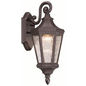 Great Outdoors - Hanford Pointe - 11W 1 LED Outdoor Wall Mount in Traditional Style - 19 inches tall by 7.75 inches wide - 538482