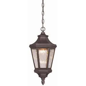 Great Outdoors - Hanford Pointe - 14W 1 LED Outdoor Chain Hung Lantern in Traditional Style - 18.75 inches tall by 9 inches wide - 538480